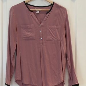 Forever 21 Leather Detail Top