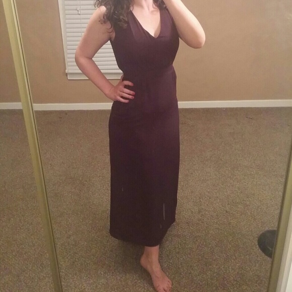 Sleveless Plum Maxi