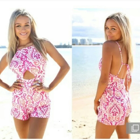Hot Pink Romper