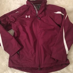 Under Armour Mens Oxblood Windbreaker Size Med