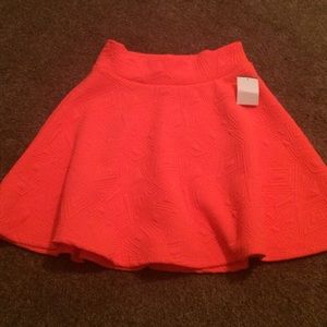 Coral skater skirt 🌸