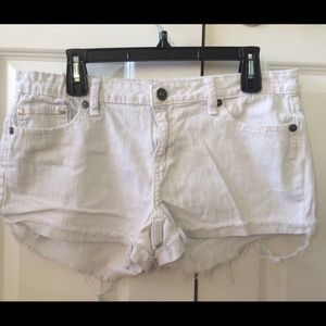 YMI white Jean shorts