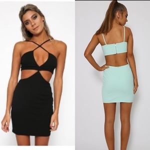 Peppermayo cubic cutout mini dress; never worn