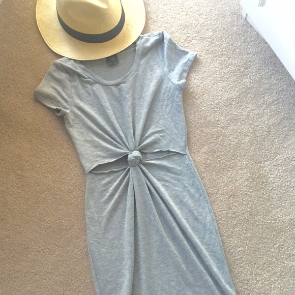 Gray Love Knot Dress