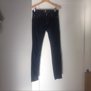 7 for all mankind dark blue jeans