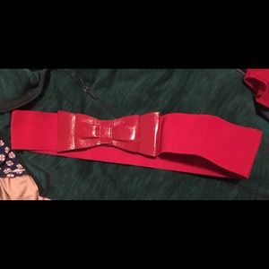 Red Torrid Stretch bow belt