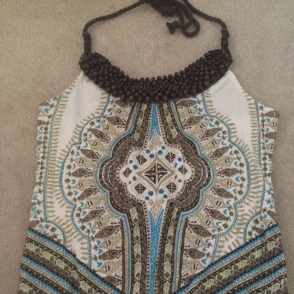 Beaded halter top