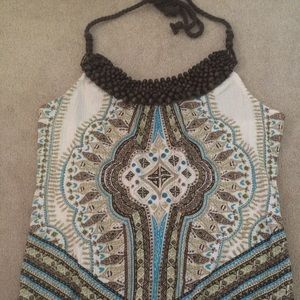Beaded halter top