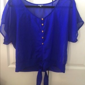 Charlotte Russe Royal Blue top
