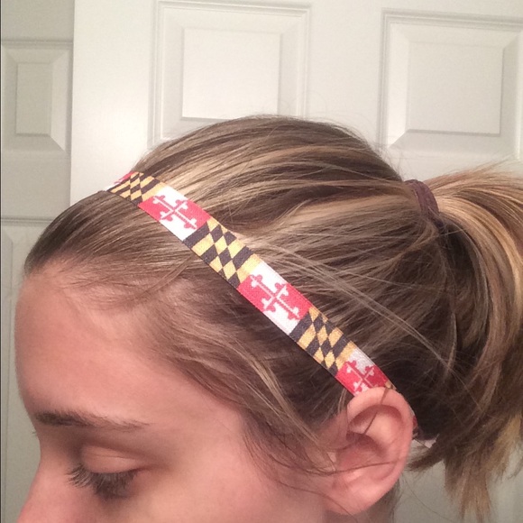 Maryland flag headband- handmade