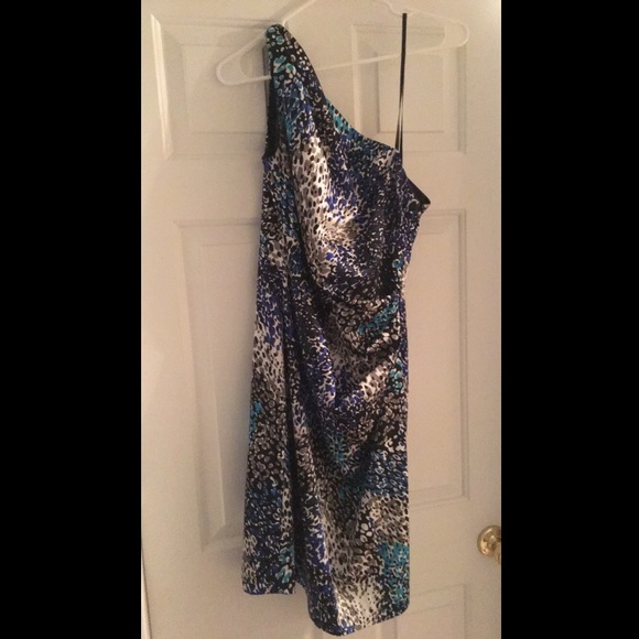 Maggy London One shoulder cocktail dress