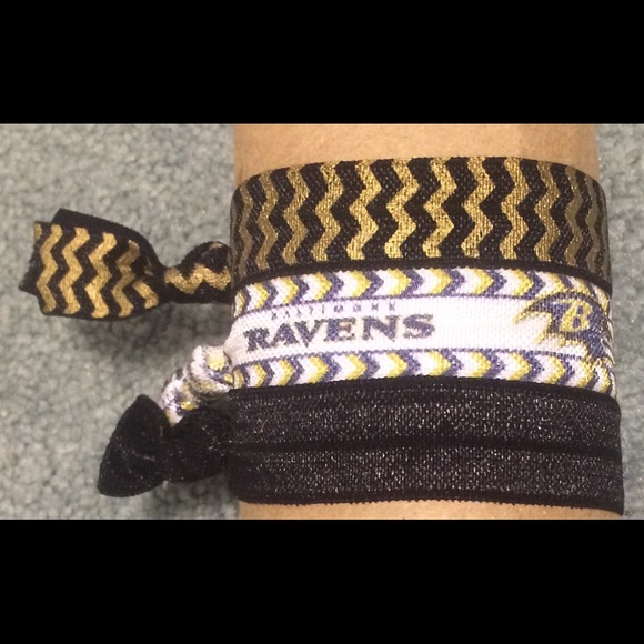 Baltimore Ravens hair tie pack