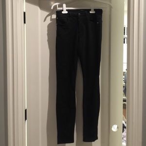 High rise black jeans