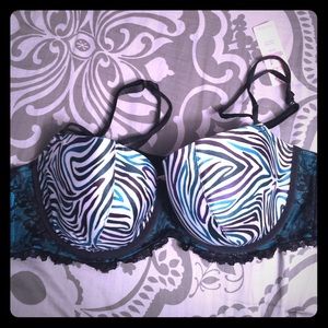 Lane Bryant, zebra print bra