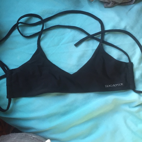 ❌SOLD❌ Sickdachick handmade cross back bikini - Picture 1 of 3