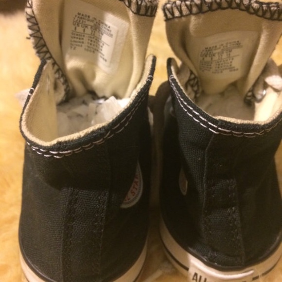 Converse black All-Star hightops infants Sz. 6 - Picture 3 of 4