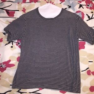 Brandy Melville gray striped t shirt