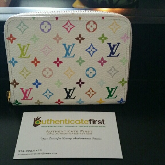 Louis Vuitton Multicolore Blanc Zippy Coin Purse