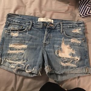 Distressed shorts