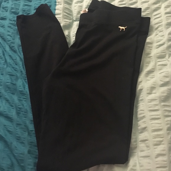 Large PINK black leggings