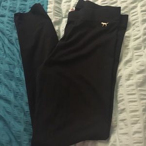 Large PINK black leggings