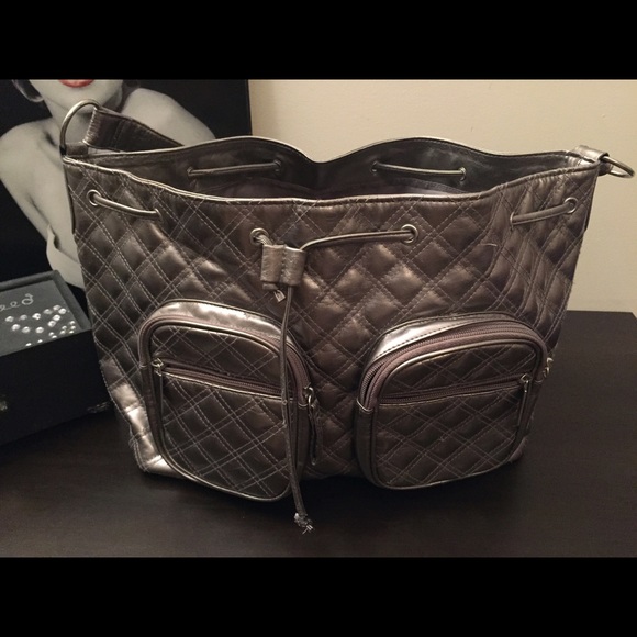 Large silver purse