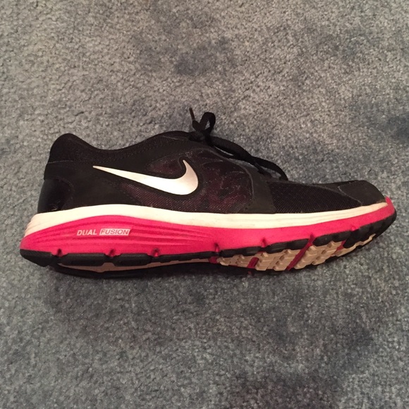 Pink and black Nike
