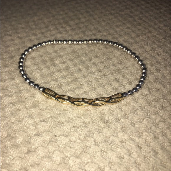 Gold and silver bracelet