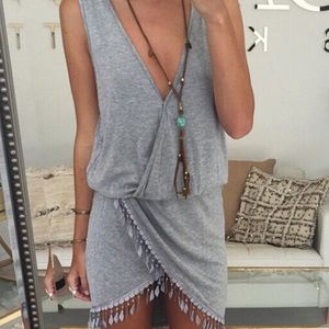 Gray Bohemian Dress