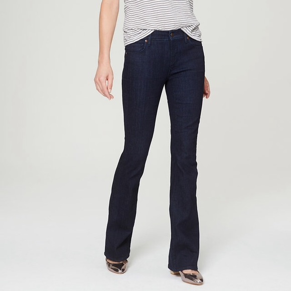 LOFT Flare Jeans in Dark Rinse Wash