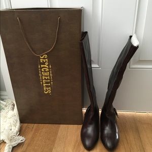Seychelles Chocolate brown leather boots