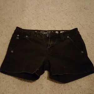 Black miss me shorts