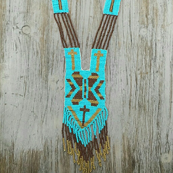 Jewelry - Indian Festival Style Beaded Necklace Set NWT