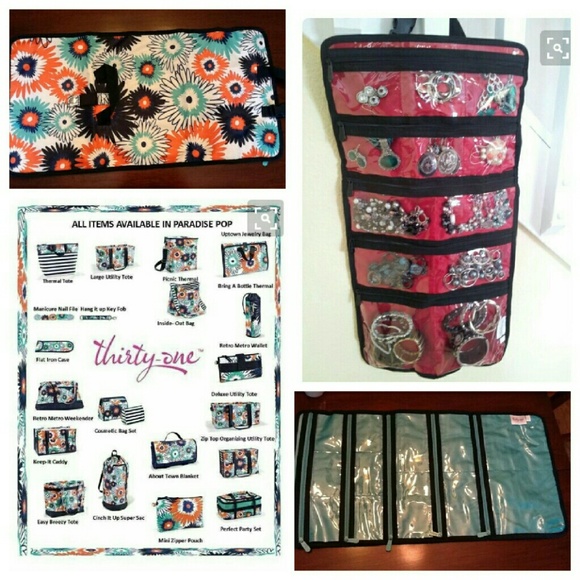Thirty One Uptown Jewerly Bag Paradise Pop - Picture 4 of 4