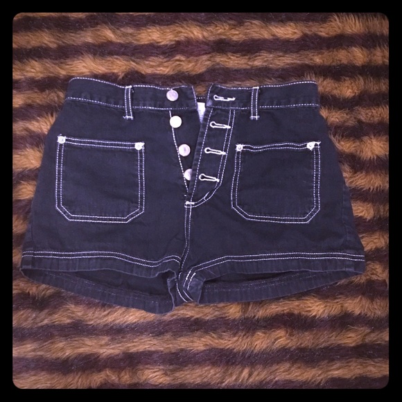 Denim high waisted shorts size 5 - Bongo