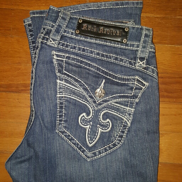 Womens Rock revival boot cut jeans