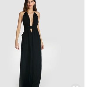Black cutout maxi dress. Size Small