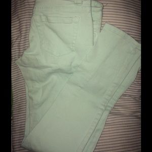 Teal jeans