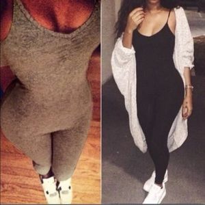 Simple Jumpsuit *One Grey One Black*