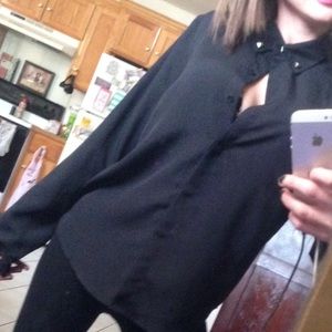 Lace button up worn once!