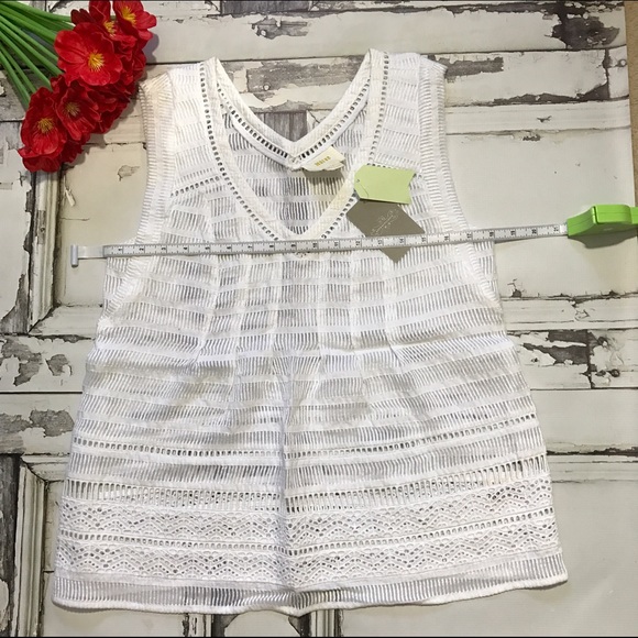 NWT Ladder Lace Blouse by Maeve- 6P - Picture 4 of 4