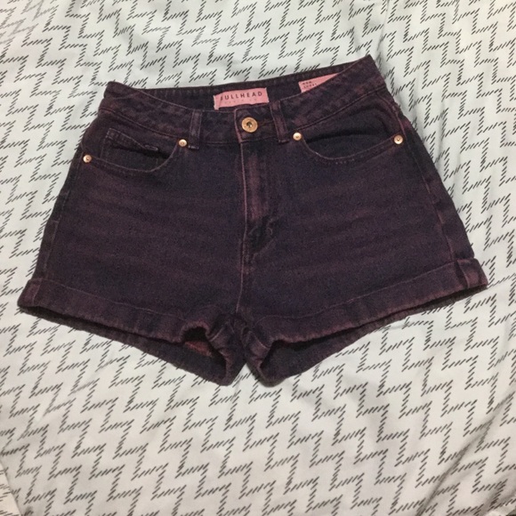 🌺Purple Bullhead Denim Jean "Mom Shorts"