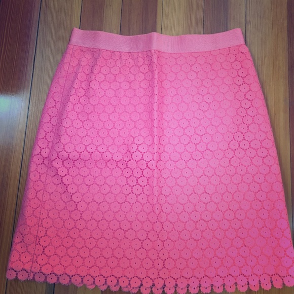 Pink Eyelet Loft Skirt