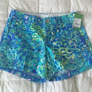 Lilly Pulitzer Sea Blue shorts NWT