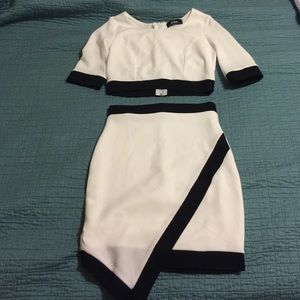 NWOT Lulus Two Piece Skirt/Crop Top Set size M