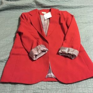 NWT Red Blazer size L