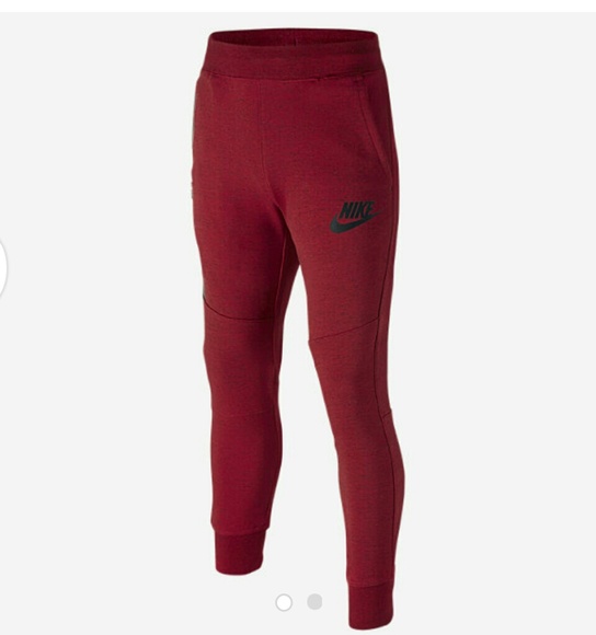 red skinny joggers
