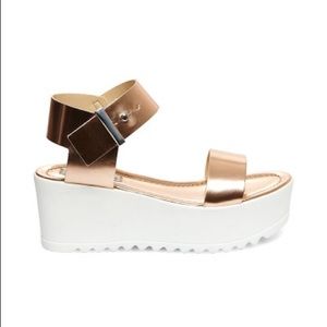 Steve Madden Platform Sandal-Surfside: Gold