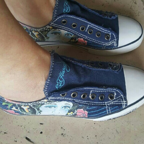 Converse ed hardy shoes