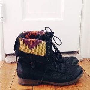 Boho Combat Boots